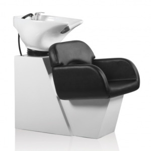 Hair Sage fejmosó fehér talppal és fekete székkel