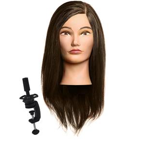 Babafej hosszú valódi hajjal 45-50cm BARNA
