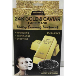 Haokali 24K Gold& Caviar fátyol arcmaszk 30ml