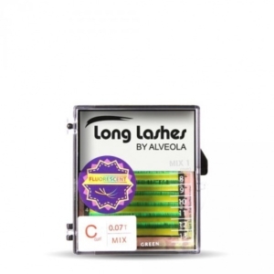 Long Lashes Fluoreszkáló MIX pilla zöld C 0,07 8-9-10-11-12-13mm