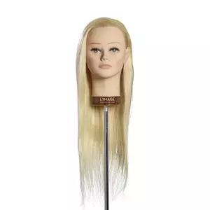 L'Image Perrine modellező babafej 50cm természetes világos szőke hajjal