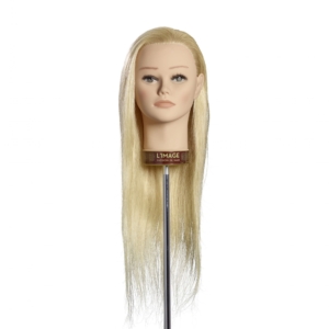 L'Image Perrine modellező babafej 50cm természetes világos szőke hajjal