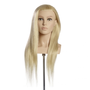 L'Image Louisa verseny modellező babafej 60cm természetes világos szőke hajjal