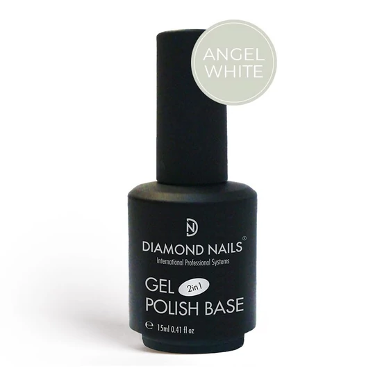 Diamond Nails Gél Lakk - Rubber Base - Angel White - Milky White 15ml