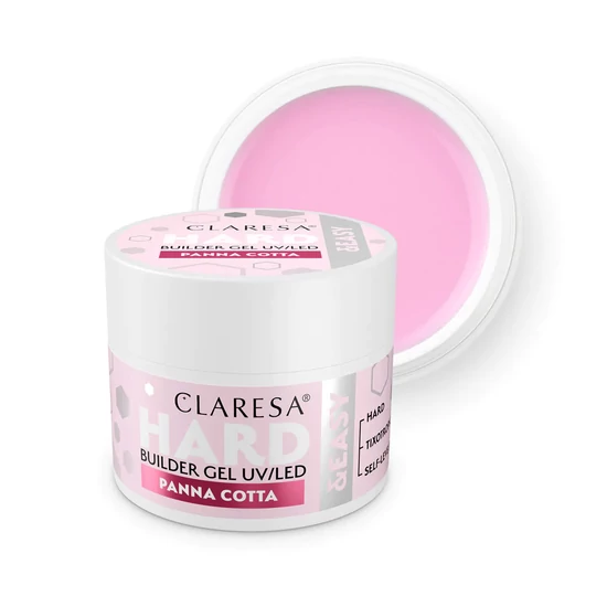 Claresa Hard&Easy  Builder Gel Panna Cotta 12g világos rózsaszín építőzselé