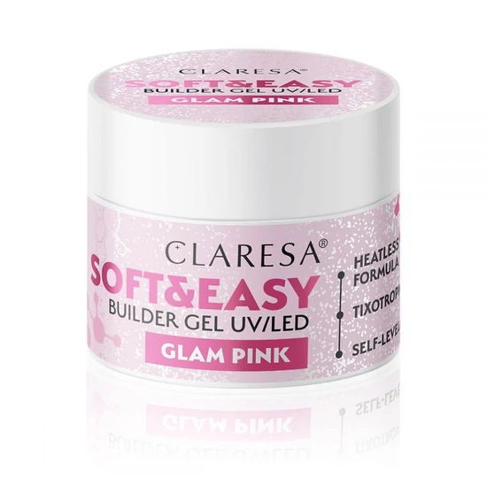 Claresa építőzselé Soft&Easy glam pink 12g