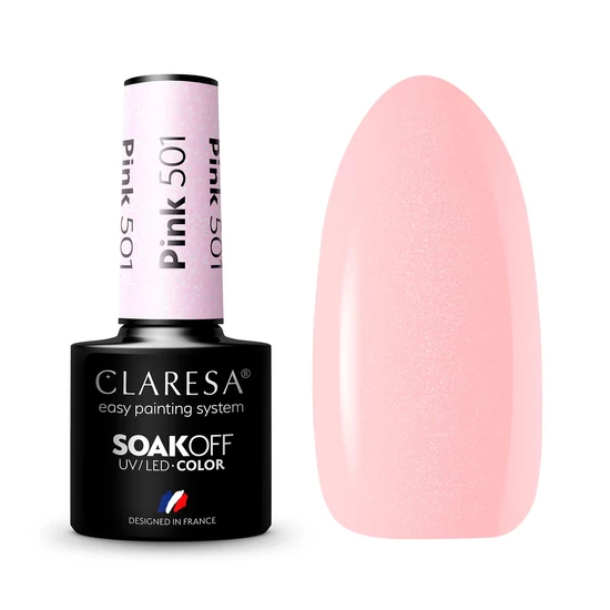 Claresa Pink 501 gél lakk 5g