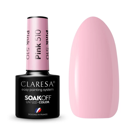 Claresa Pink 510 gél lakk 5g
