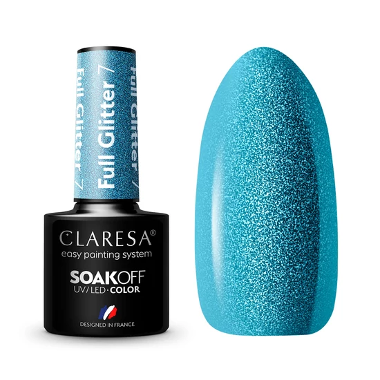 Claresa Full glitter 7 gél lakk 5g
