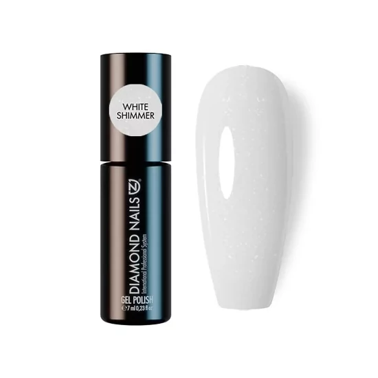 Diamond Nails Rubber Base gél white shimmer 7 ml Hema mentes