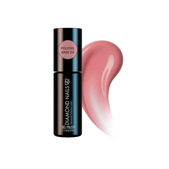Diamond Nails PolyGel Base (Sötét rózsaszín) 03 - 7ml - Hema mentes