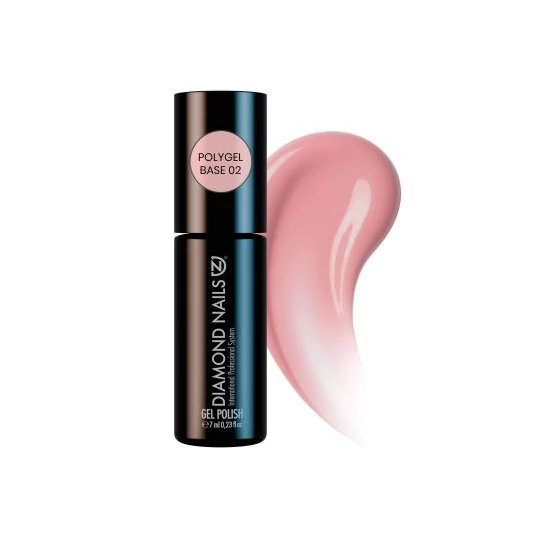 Diamond Nails PolyGel Base (Rózsaszín)  02 - 7ml - Hema mentes