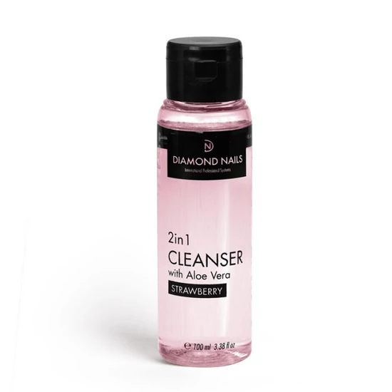 Diamond Nails 2in1 Cleanser Gél Fixáló 100ml - Aloe vera kivonattal - Eper