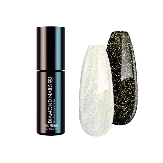 Diamond Nails FM#2 Fixálásmentes fedő Géllakk - 7ml - Gold Shimmer Top