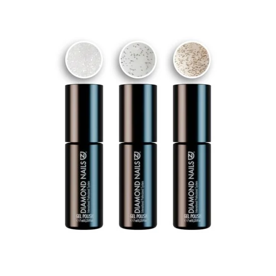 Diamond Csillámos FM Top Coat szett #2 – 3 x 7ml