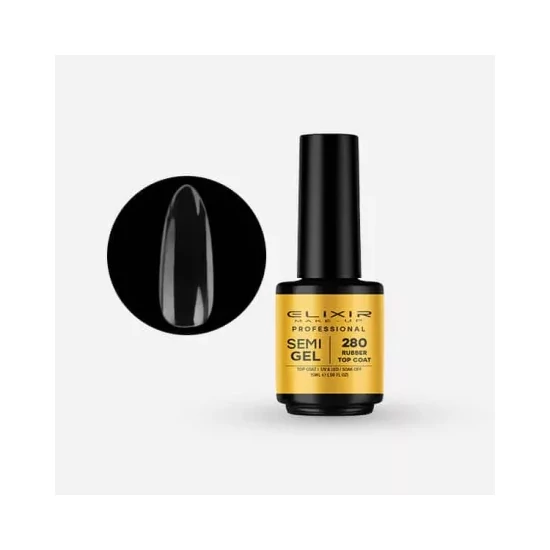 Elixir Semi Gel 280 Rubber Top Coat 15ml
