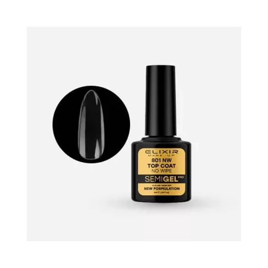 Elixir Semi Gel 801 törlésmentes Top Coat 8ml