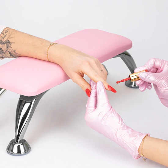 DivaLine Rózsaszín kéztámasz fém lábakkal