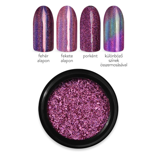Moyra HOLO MIRROR Powder Rózsaszín 02