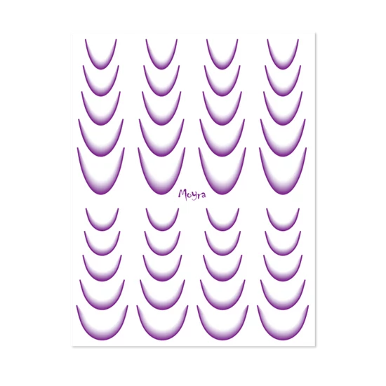 Moyra Vizes matrica válogatás Ombre No. 07 Purple