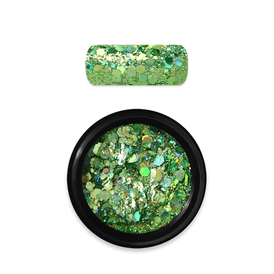 Moyra Holo glitter mix No. 08 Zöld