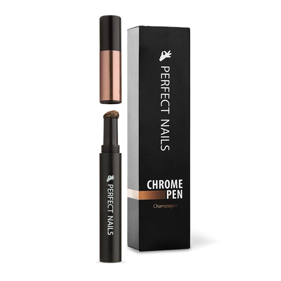 Perfect Nails Chrome Pen - Krómpor Körömdíszítő Toll - Pezsgő