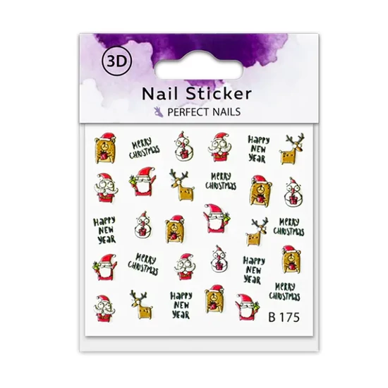 Perfect Nails Körömmatrica - 3D Crazy Christmas