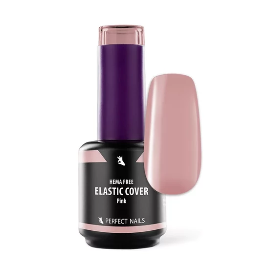 Perfect Nails Elastic Cover Base Gel - Hema Free Erősített Gél Lakk Alap Pink 15ml
