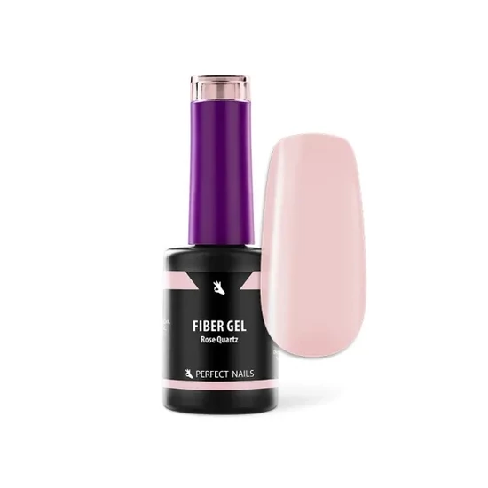 Perfect Nails Fiber Gel Vitamin - Üvegszálas Erősített Gél Lakk Alap 8ml - Rose Quartz