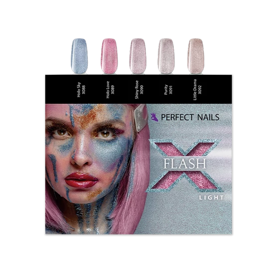 Perfect Nails LacGel LAQ X Flash Light Gél Lakk Szett Színpaletta