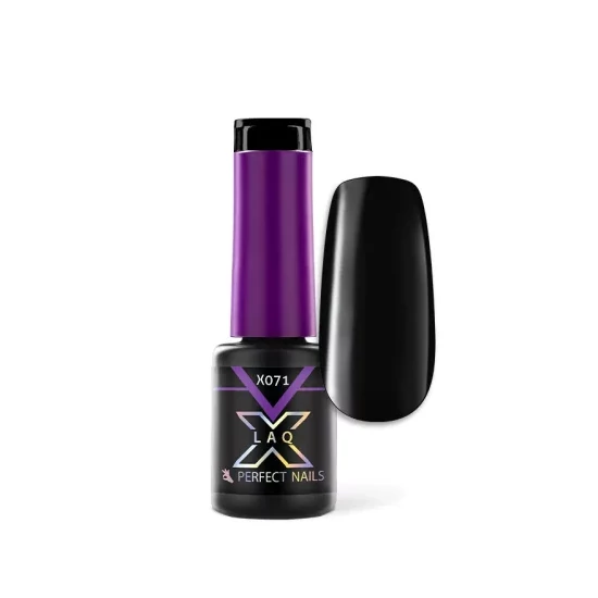 Perfect Nails LacGel LaQ X Gél Lakk 4ml - Black X071