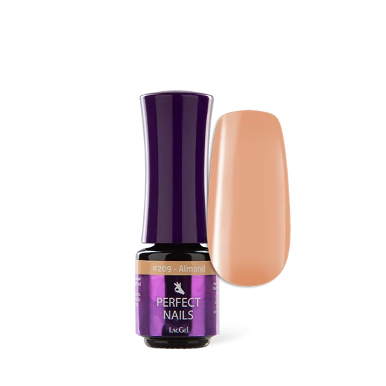 Perfect Nails LacGel 209 Gél Lakk 4ml - Almond - Creamy