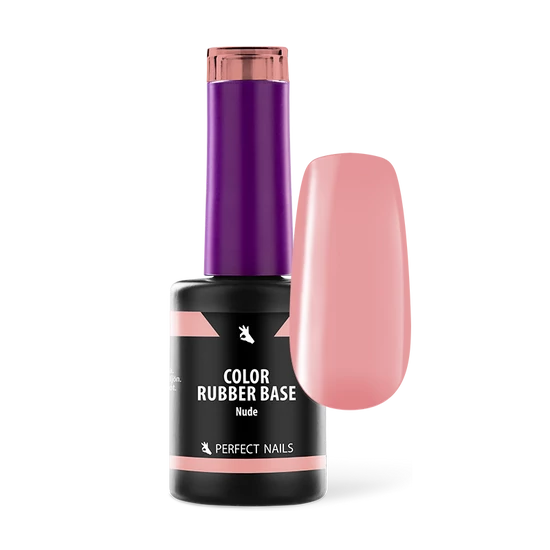 Perfect Nails Color Rubber Base Gel - Színezett Alapzselé 8ml - Nude