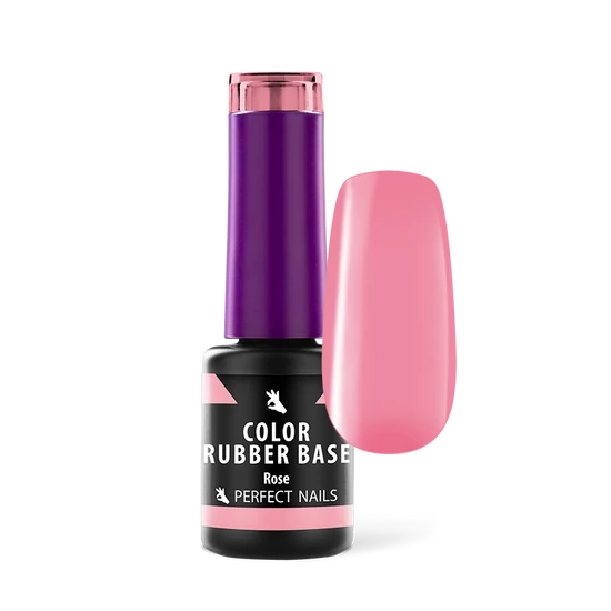 Perfect Nails  Color Rubber Base Gel - Színezett Alapzselé 4ml - Rose