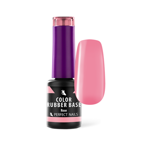 Perfect Nails  Color Rubber Base Gel - Színezett Alapzselé 4ml - Rose