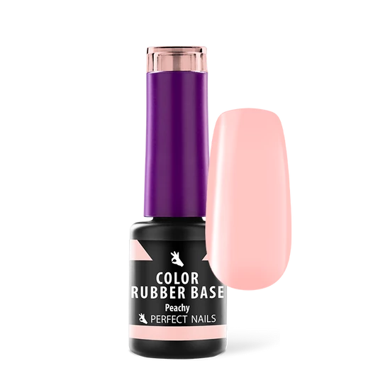 Perfect Nails  Color Rubber Base Gel - Színezett Alapzselé 4ml - Peachy