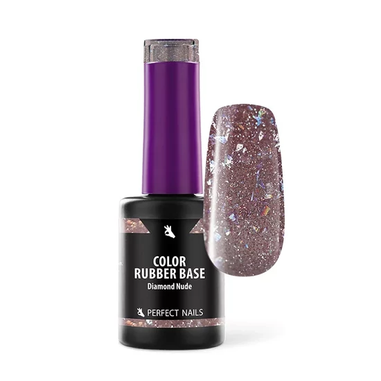 Perfect Nails  Color Rubber Base Gel - Színezett Alapzselé 8ml - Diamond Nude