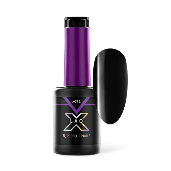 Perfect Nails LacGel LaQ X Gél Lakk 8ml - Black X071