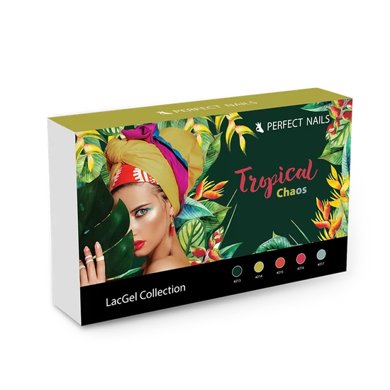 Perfect Nails LacGel Tropical Chaos Gél Lakk Szett 5*8ml