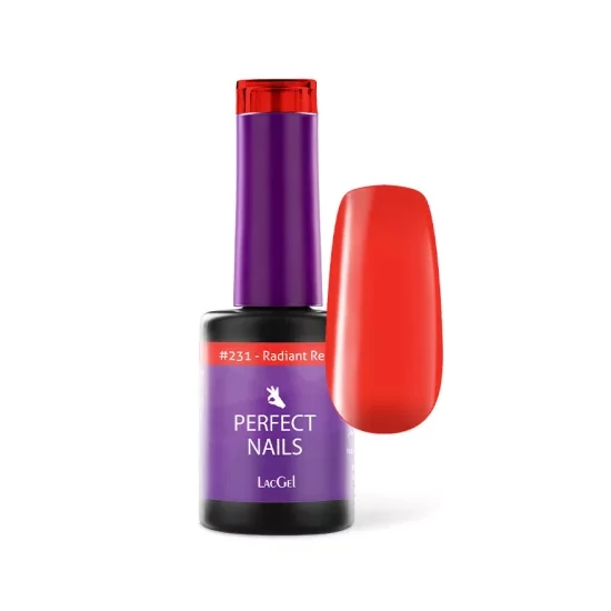 Perfect Nails  LacGel Gél Lakk 8ml - Radiant red 231 - Top Model