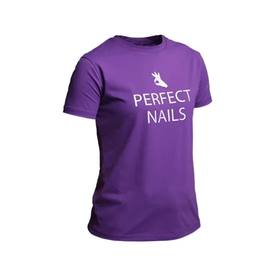 Perfect Nails - Metál Logós Lila Póló M