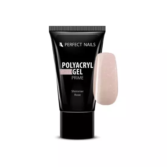 Perfect Nails PolyAcryl Gel Prime - Tubusos PolyGel 15g - Shimmer Rose