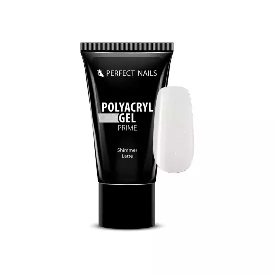 Perfect Nails PolyAcryl Gel Prime - Tubusos PolyGel 15g - Shimmer Latte