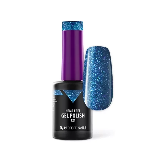  Perfect Nails HEMA FREE Gél Lakk 121 Nordic Blue 8ml