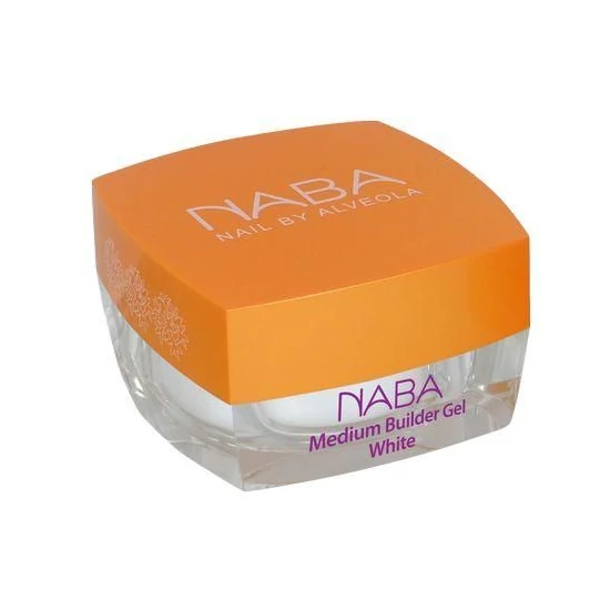 NABA Medium Builder Gel, White 15 ml - Medium építő zselé, fehér