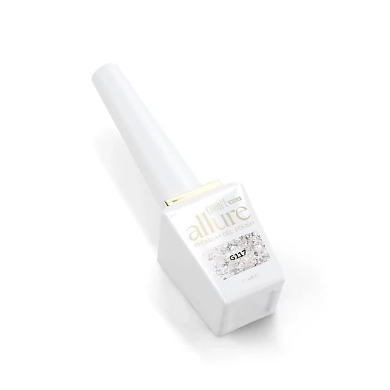 Allure G117 Truffle - arany, fekete és ezüst csillogású effekt gél lakk 10ml