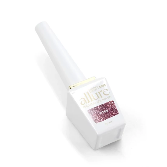 Allure C196 Beauty Icon prémium rózsaszín csillámos effekt gél lakk 10ml (Shiny Star kollekció)