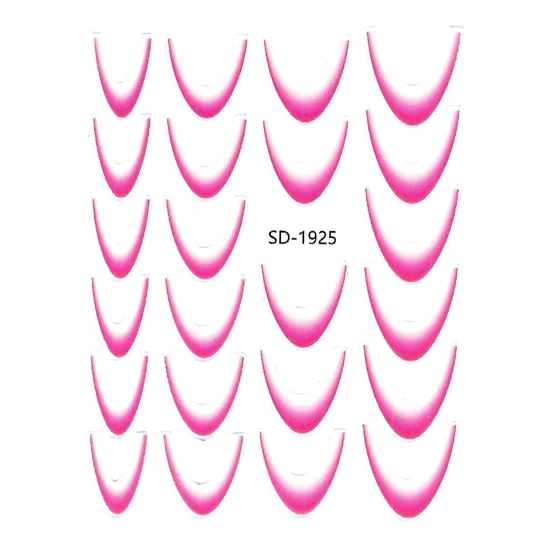 Pearl nails Segédvonalas francia körömmatrica - Rózsaszín