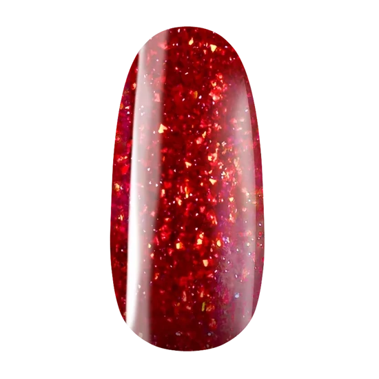 Pearl Classic 841 gél lakk 7ml - piros csillámos