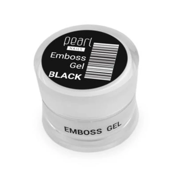 Pearl Emboss Gel - FEKETE 5ml